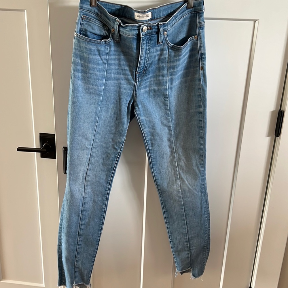 Madewell 9” high rise skinny jeans size 10